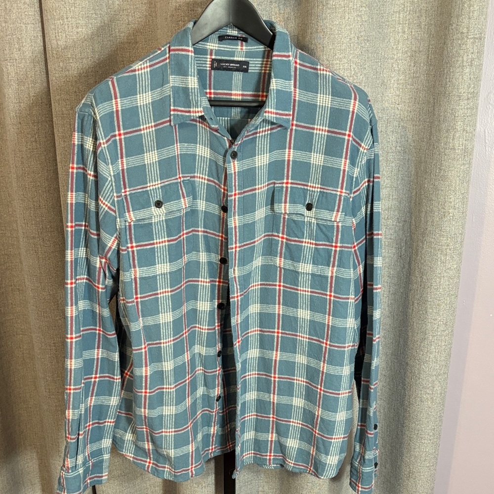 Men’s Lucky Brand Flannel Shirt Size XXL